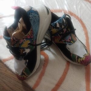 Steve Madden Colorful Snake Print Sneakers